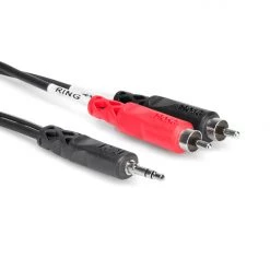 Hosa 25ft Stereo Breakout 3.5 Mm TRS To Dual RCA PA Accessories