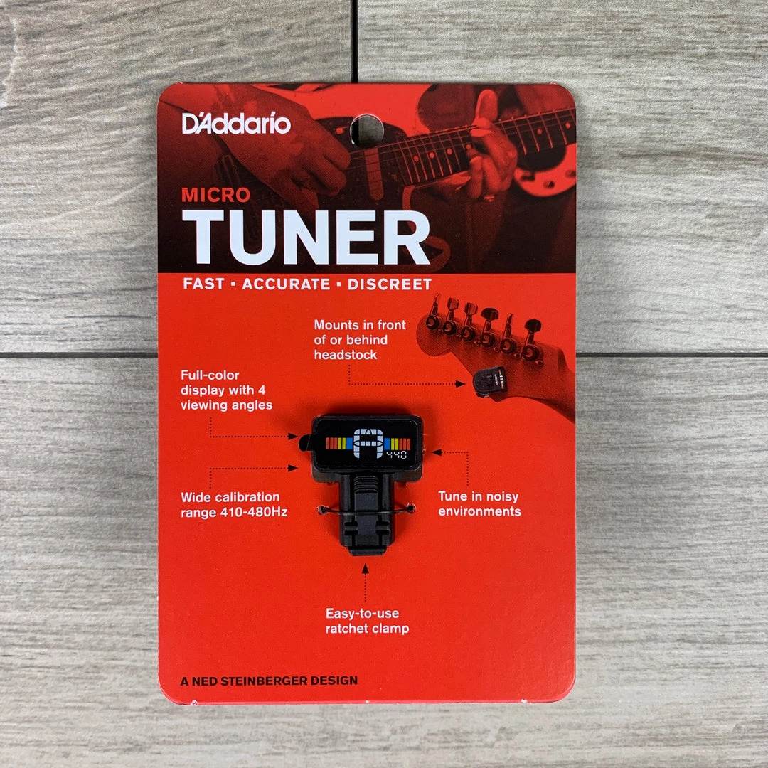 D'Addario Micro Chromatic Headstock Tuner 3 D'Addario Micro Chromatic Headstock Tuner