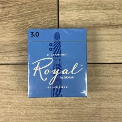 Rico Royal Royal By D'Addario Bb Clarinet Reeds, Strength 3.0 (Box Of 10) Woodwind Accessories