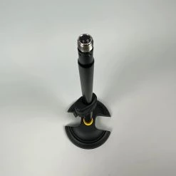 PA Accessories Hercules Low Profile Microphone Stand, H-Shaped Base, EZ Mic Clip