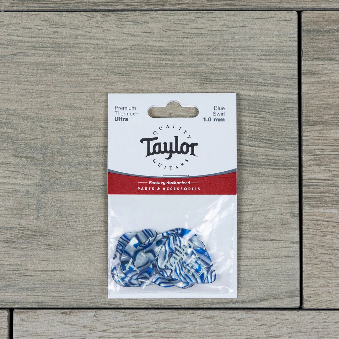 Taylor Premium 351 Thermex Ultra Picks, Blue Swirl, 6-Pack, 1.0 Mm 3 Taylor Premium 351 Thermex Ultra Picks, Blue Swirl, 6-Pack, 1.0 Mm