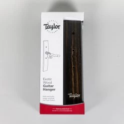 Taylor Ebony Acoustic Guitar Hanger, Taylor Logo, Italian Acrylic Inlay Fretted Accessories