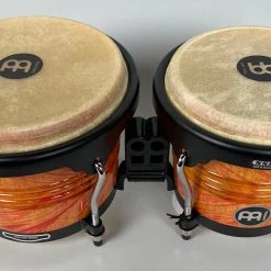 Meinl FWB190AF 6.75/8" Marathon Free Ride Wood Bongos, Amber Flame Hand Percussion