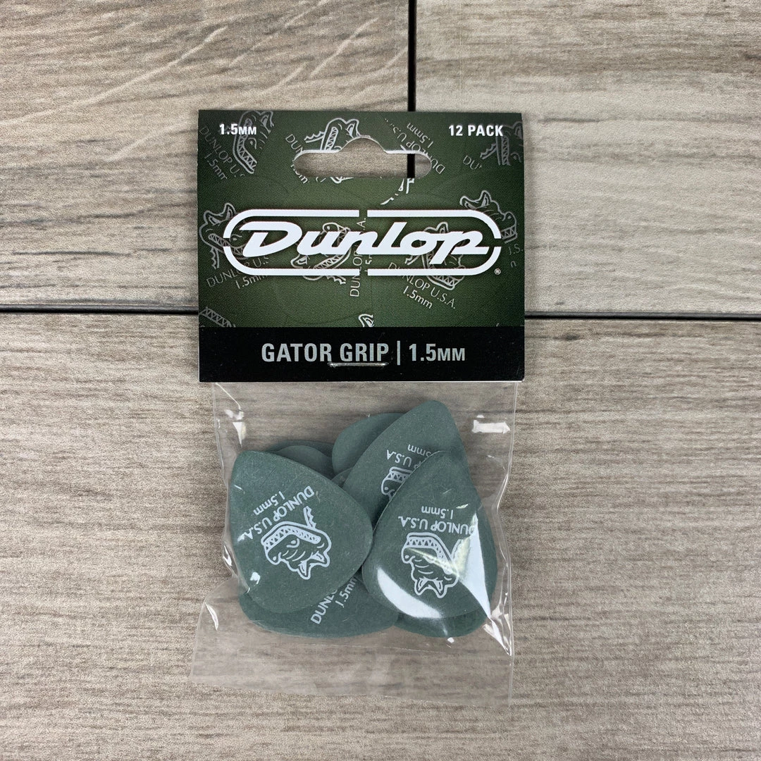 Fretted Accessories Dunlop Gator Grip Picks, 12-Pack, 1.5mm 3 Fretted Accessories Dunlop Gator Grip Picks, 12-Pack, 1.5mm
