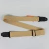 Henry Heller 2" Cotton Guitar Strap With Tri Glide And Leather Ends, Tan