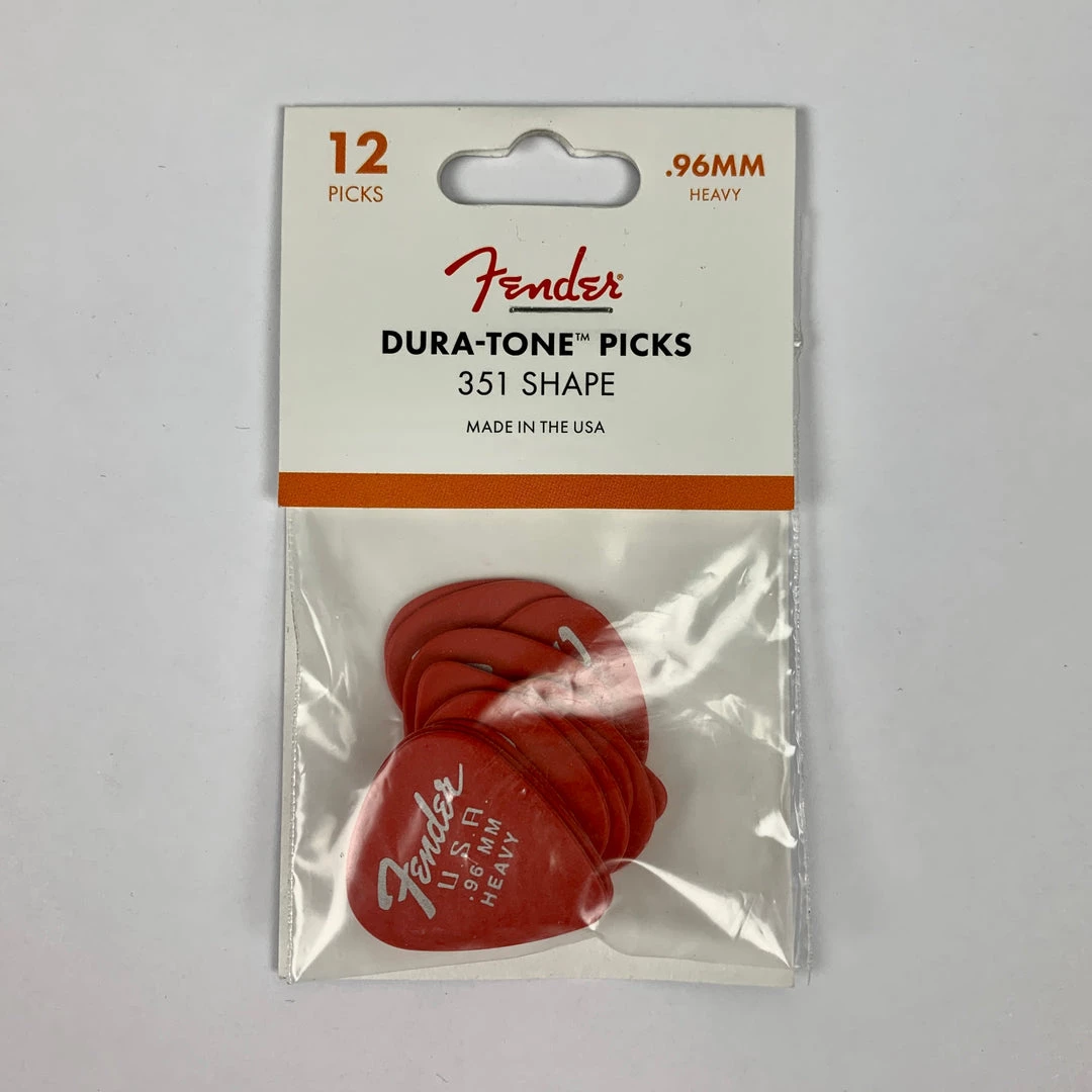 Fender Dura-Tone Delrin Pick, 351-Shape, Heavy, 12-Pack, Fiesta Red 3 Fender Dura-Tone Delrin Pick, 351-Shape, Heavy, 12-Pack, Fiesta Red