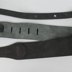 Taylor 300 Series Gemstone Black Sanded Suede Guitar Strap, 2.5