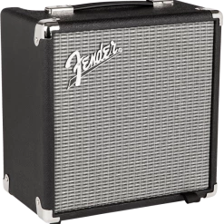 Fender Rumble 15 (V3), 120V, Bass Amp Black/Silver Guitar & Bass Amps