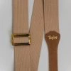 Fretted Accessories Taylor GS Mini Series Tan Cotton Guitar Strap, 2"