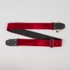 Henry Heller 2" Crushed Velvet Guitar Strap, Red Fretted Accessories