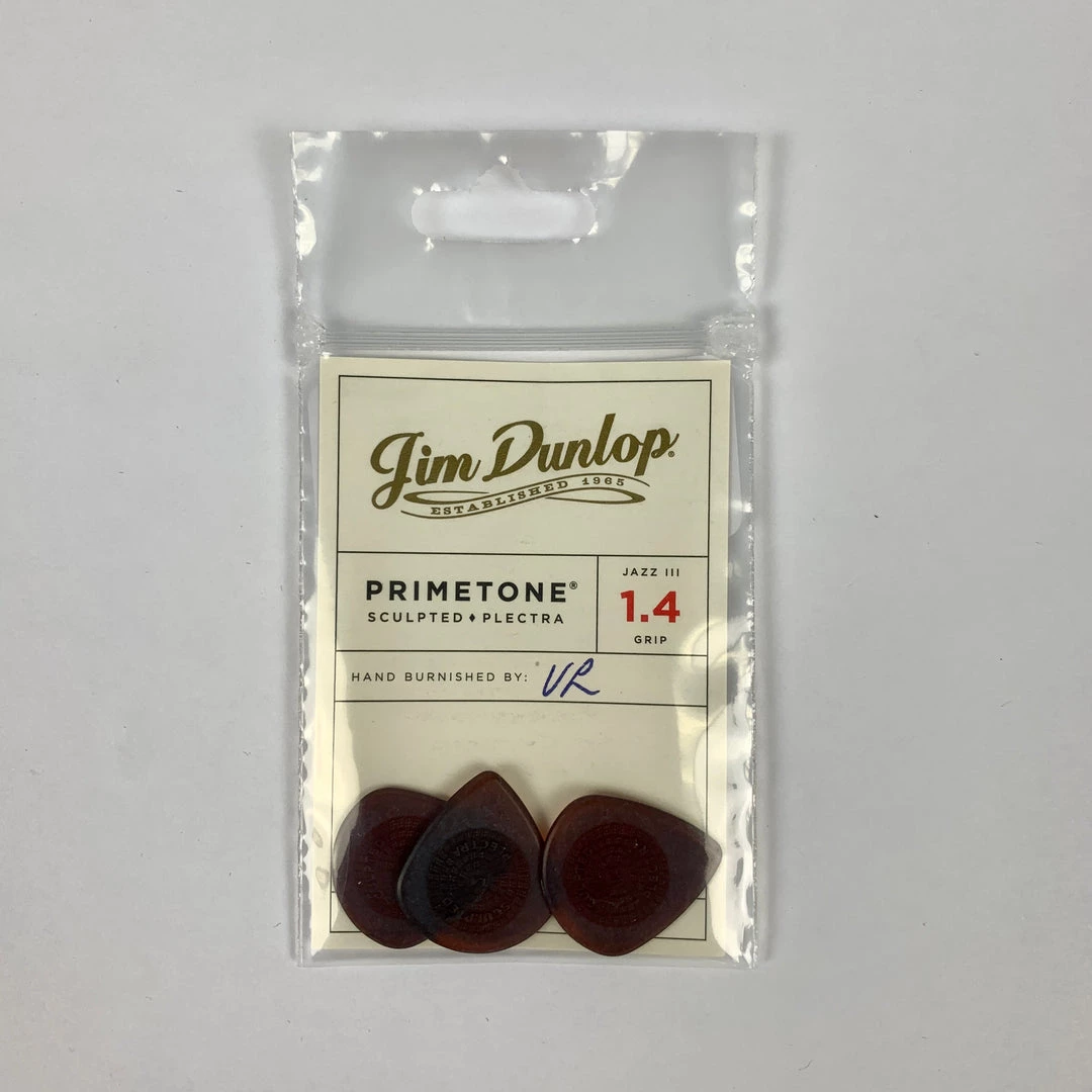 Dunlop Primetone Jazz III Grip Pick 1.4mm, 3 Pack 3 Dunlop Primetone Jazz III Grip Pick 1.4mm, 3 Pack