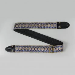 Paul Reed Smith 2" Retro Strap In Blue/Silver Fretted Accessories