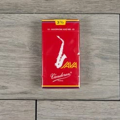 Vandoren Java Filed Red Cut Alto Sax Reeds Strength 3.5 (Box Of 10)