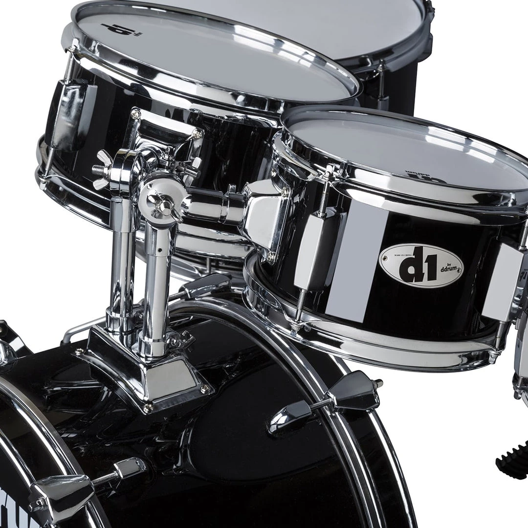 Drum Sets Ddrum D1 Junior 5-Piece Drum Set, Complete With Cymbals, In Midnight Black 6 Drum Sets Ddrum D1 Junior 5-Piece Drum Set, Complete With Cymbals, In Midnight Black