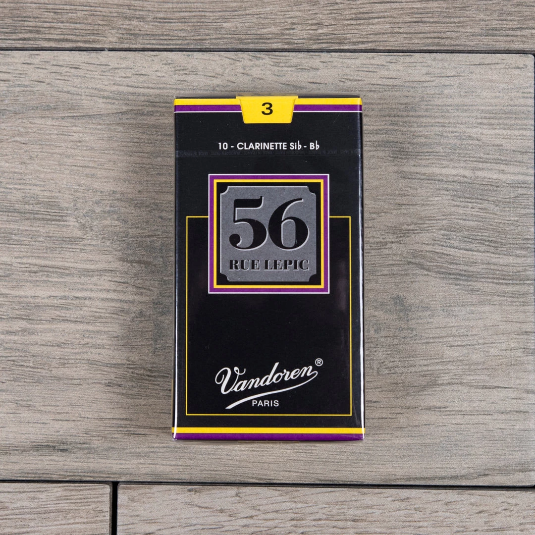 Vandoren 56 Rue Lepic Bb Clarinet Reeds Strength 3 (Box Of 10) 3 Vandoren 56 Rue Lepic Bb Clarinet Reeds Strength 3 (Box Of 10)