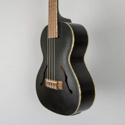 Ukuleles Kala KA-JTE/MTB Archtop Tenor Ukulele With EQ, Metallic Black