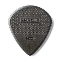 Fretted Accessories Dunlop Max-Grip Jazz III Carbon Fiber Picks, 6-Pack